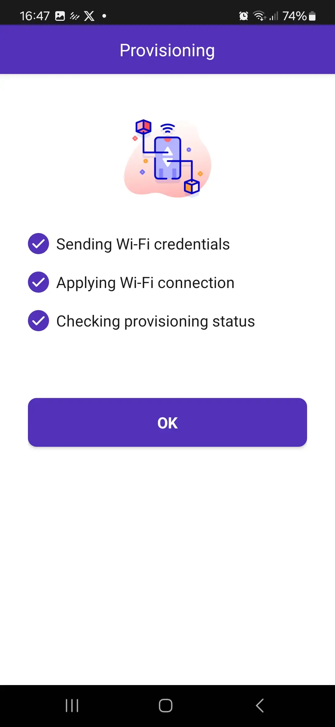 Provisioning app step 5